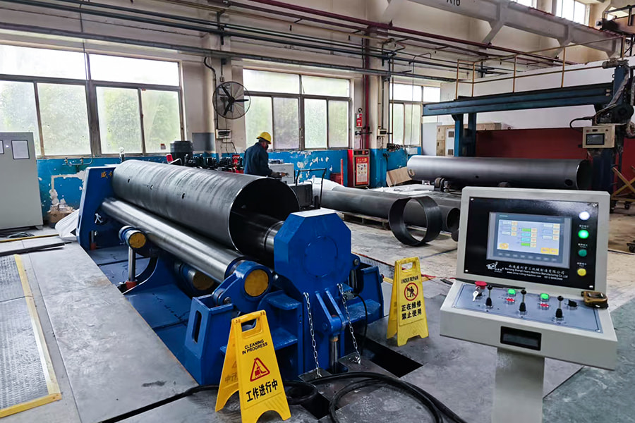Четырёхвалковая листогибочная машина HDLW12-40×3200 – Даляньская судоверфь